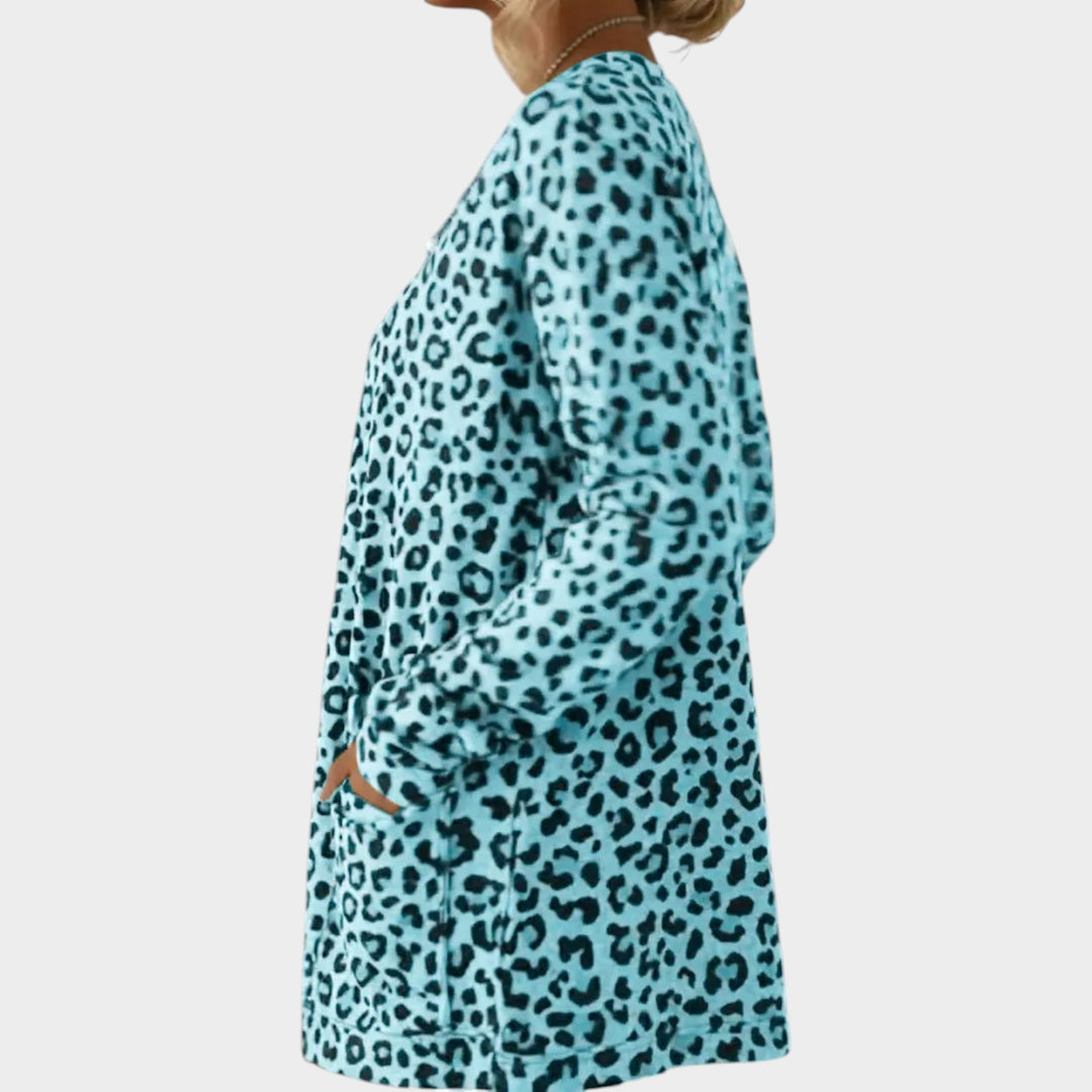 Women’s Leopard Print Top Soft Touch Long Sleeve