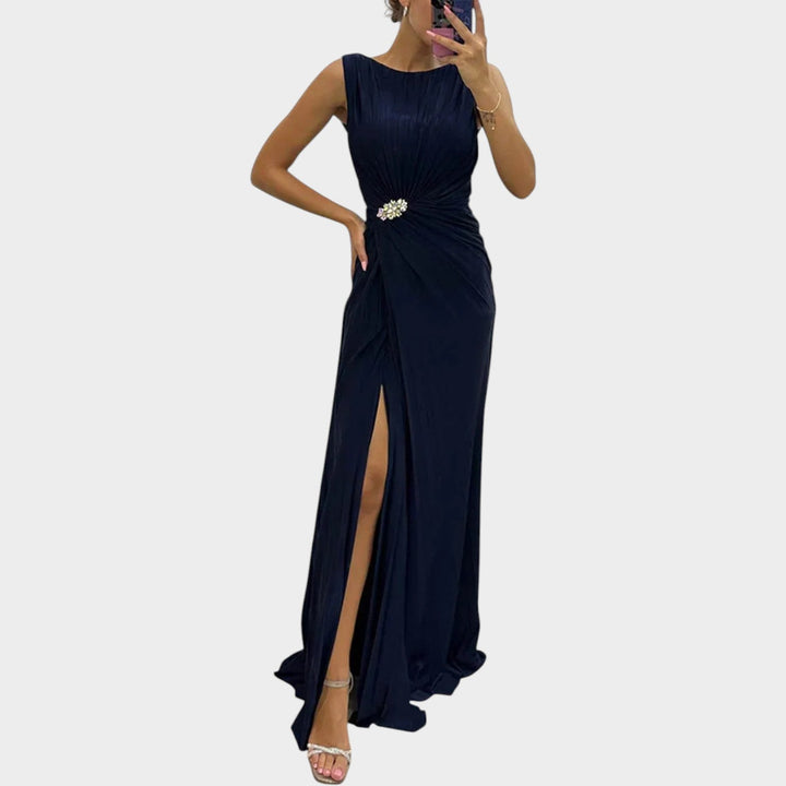 Formal Sleeveless Floor Length Maxi Dress