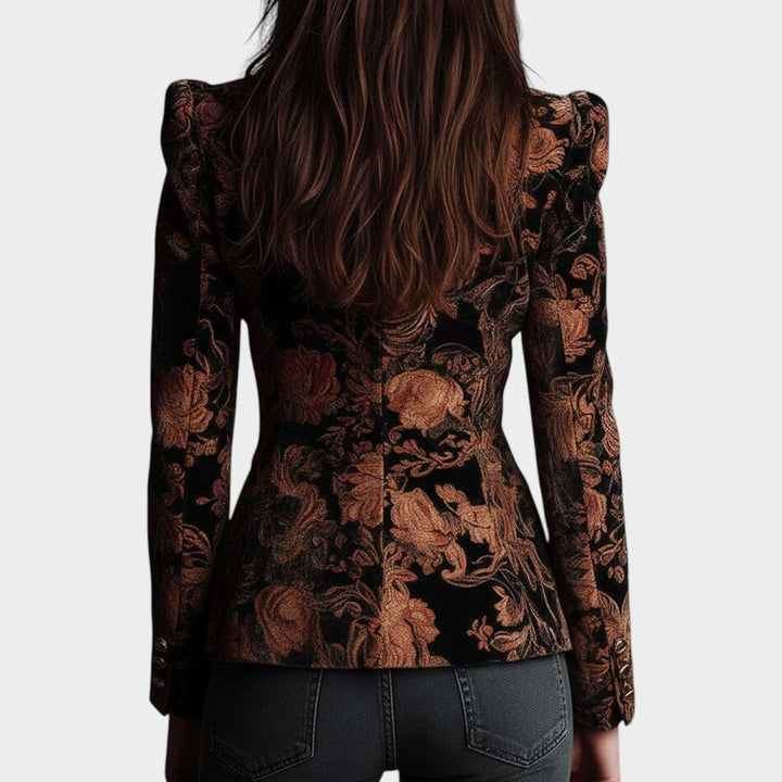 Women’s Floral Print Blazer Tailored Classic Design
