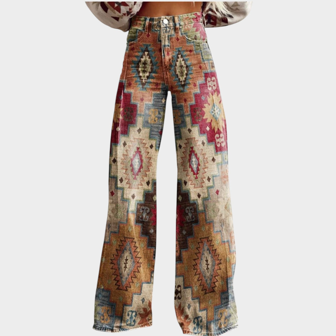 Women’s Vintage Pants Retro Wide Leg Fit