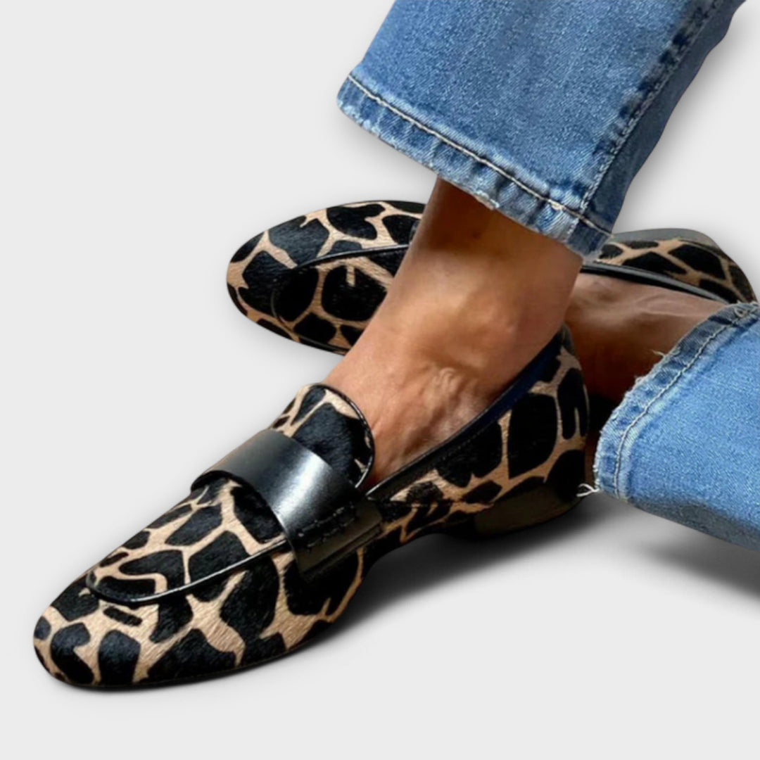 Leopard Print Slip-On Comfort Flats | Orthopedic Loafers