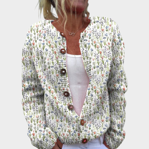 Women’s Floral Cardigan Traditional Vintage Style