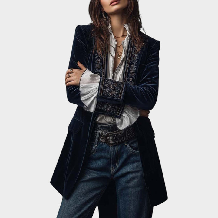 Women’s Velvet Blazer Sophisticated Tailored Fit