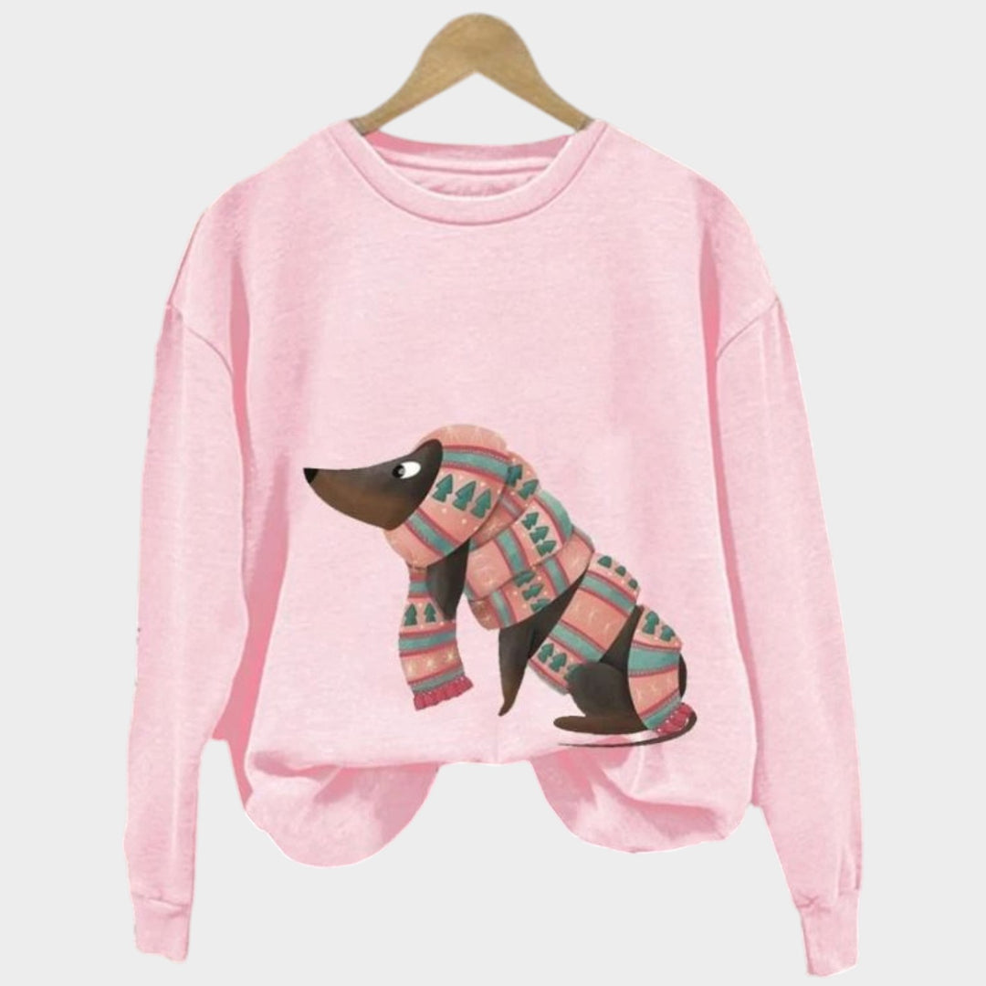 Women’s Crew Neck Sweater Long Sleeve Casual Pullover