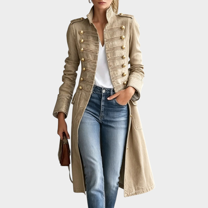 Women’s Denim Coat Longline Heavyweight Winter Style
