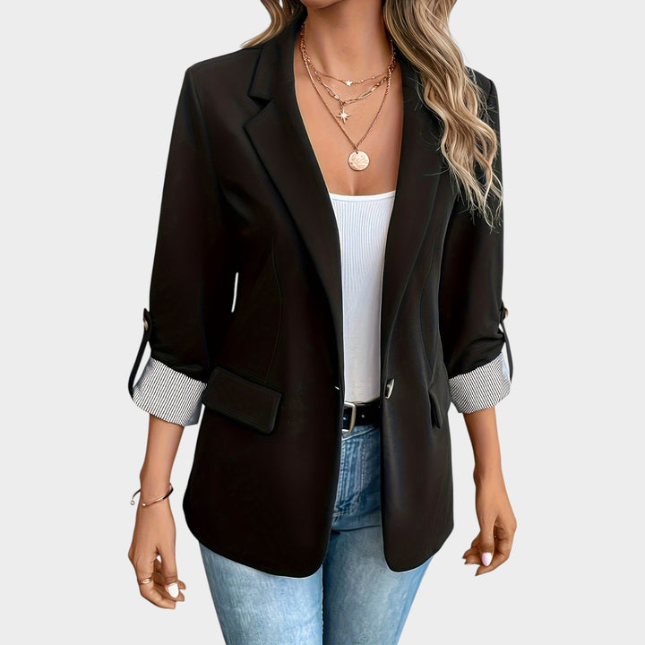 Women’s Blazer Business Tailored Fit Rolled Sleeve