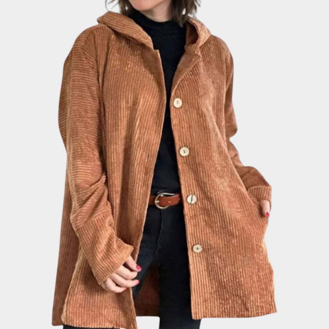 Women’s Corduroy Jacket Loose Fit Fall Outerwear