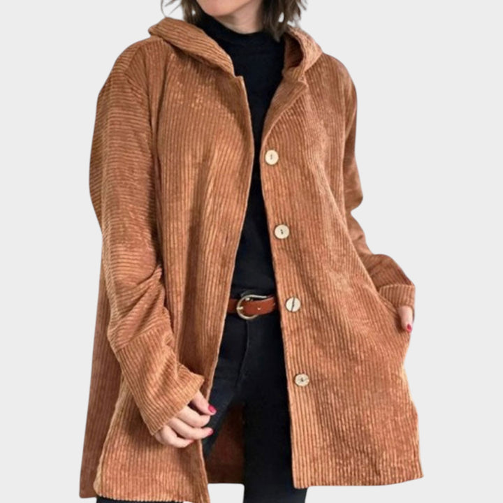 Women’s Corduroy Jacket Loose Fit Fall Outerwear