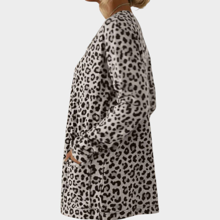 Women’s Leopard Print Top Soft Touch Long Sleeve