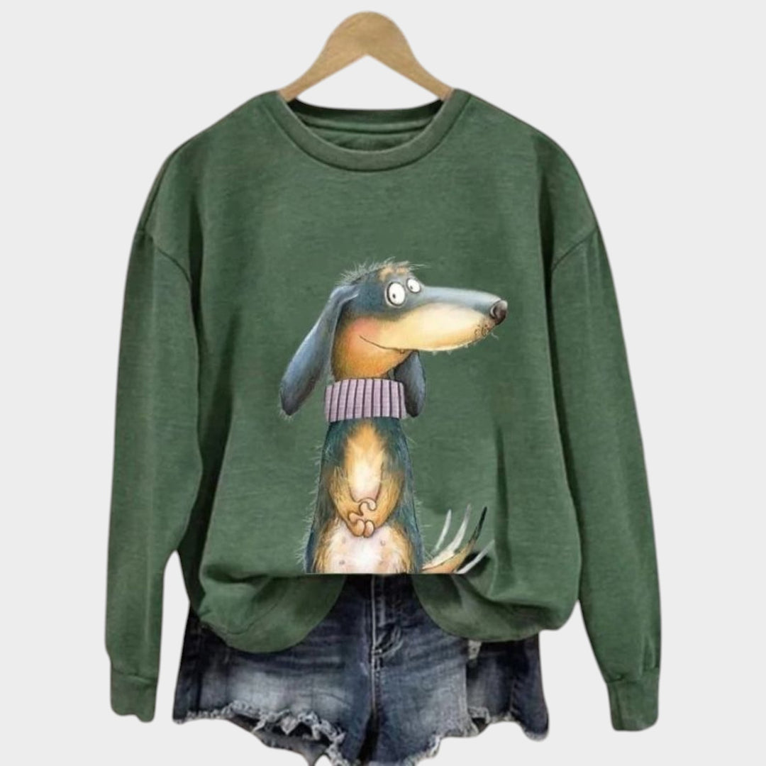 Women’s Crew Neck Sweater Long Sleeve Casual Pullover