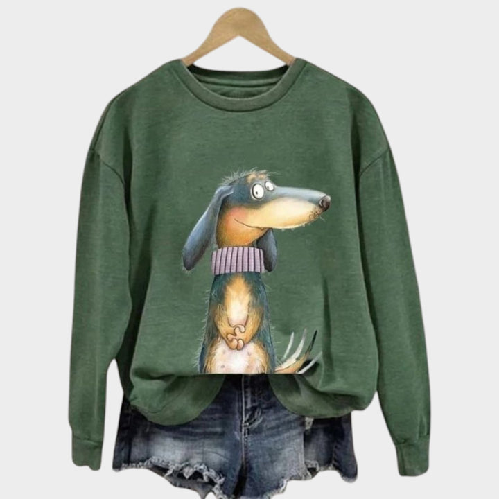 Women’s Crew Neck Sweater Long Sleeve Casual Pullover