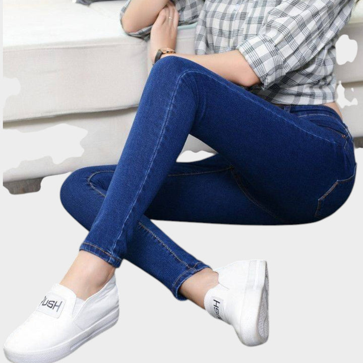 High-Waisted Jeans | Stretch Denim