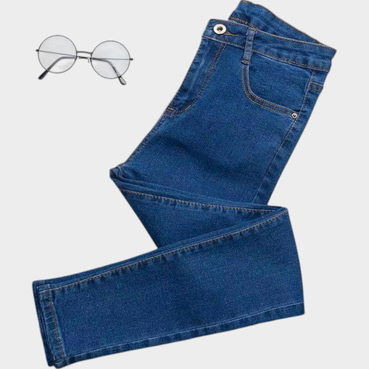 High-Waisted Jeans | Stretch Denim