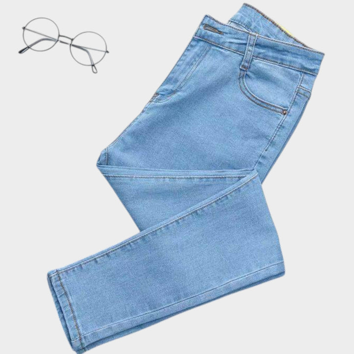 High-Waisted Jeans | Stretch Denim