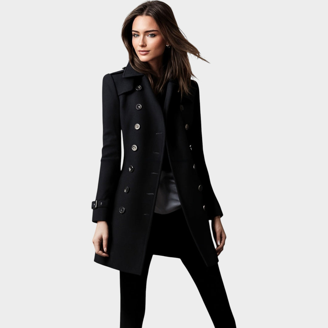 Women’s Double Breasted Coat Casual Versatile Style