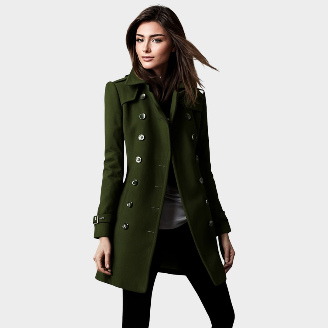 Women’s Double Breasted Coat Casual Versatile Style