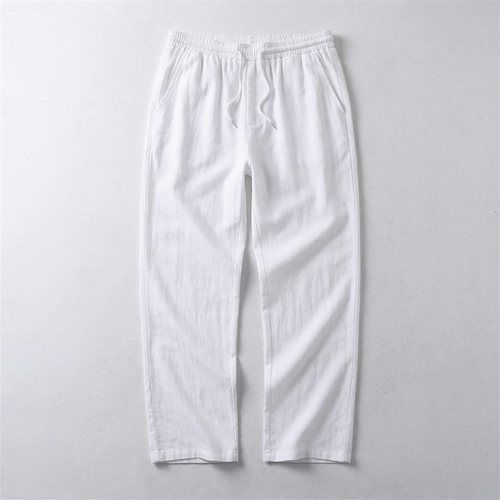 Men's Linen Drawstring Pants | Relaxed Fit Casual Trousers
