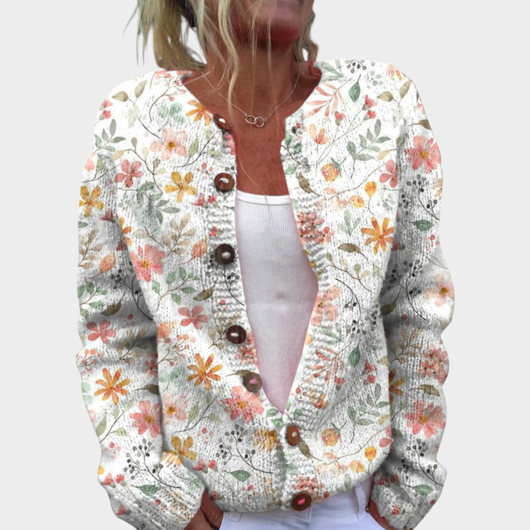 Women’s Knit Cardigan Vintage Floral Sweater