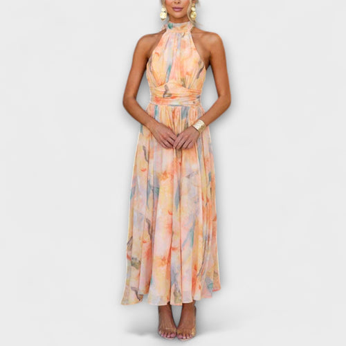 Chiffon Cocktail Maxi Dress