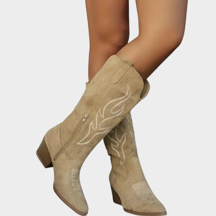 Western Embroidered Cowboy Boots