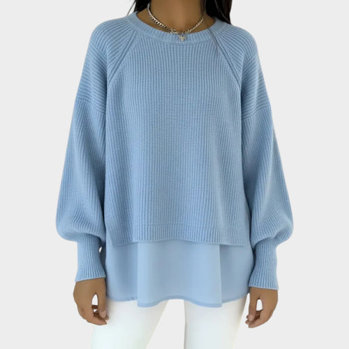 Women's Knit Sweater Two-Piece Layered