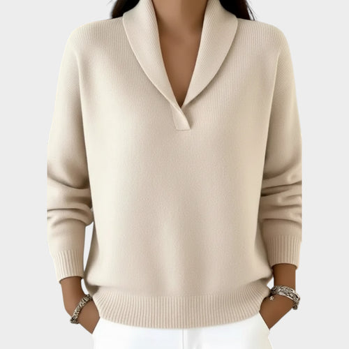 Women's Knit Sweater Casual Classic V-Neck
