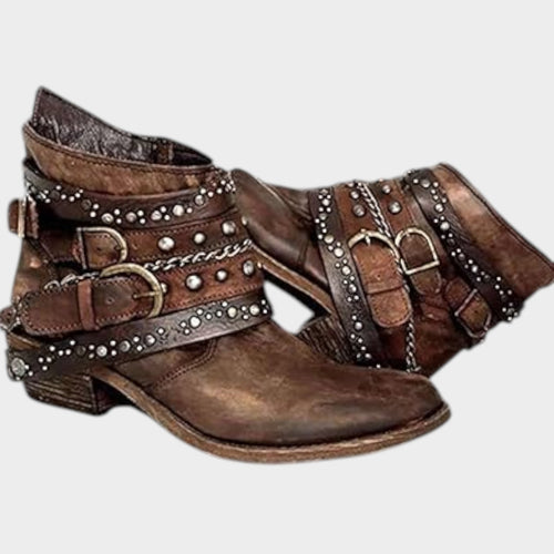 Women's Ankle Boots Vintage Versatile Design
