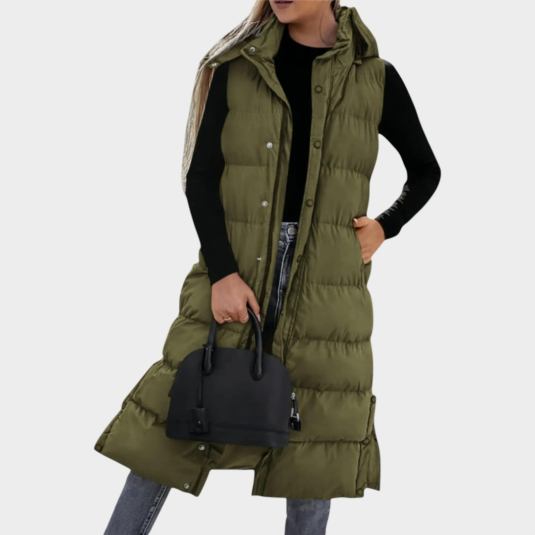 Women’s Puffer Coat Sleeveless Quilted Design