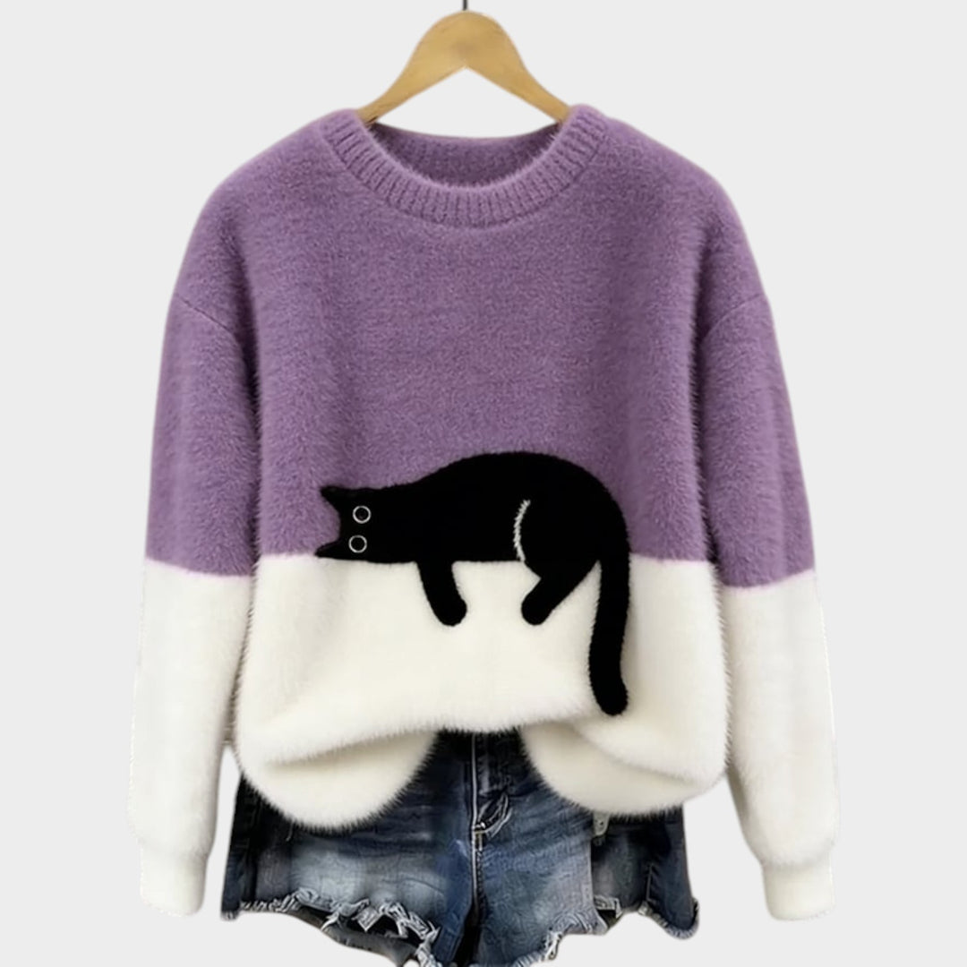 Women’s Knit Sweater Oversized Cozy Relaxed Fit