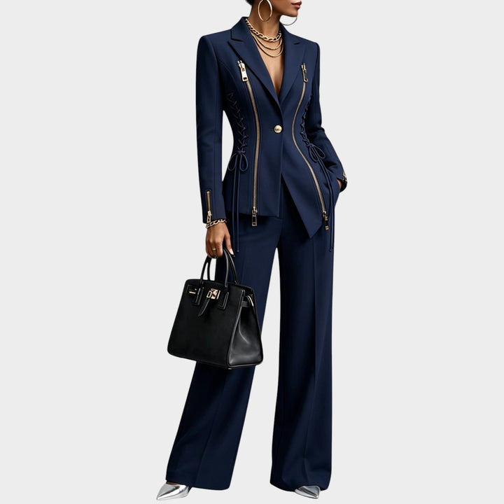 Women’s Two Piece Suit Set Wide Leg Trousers