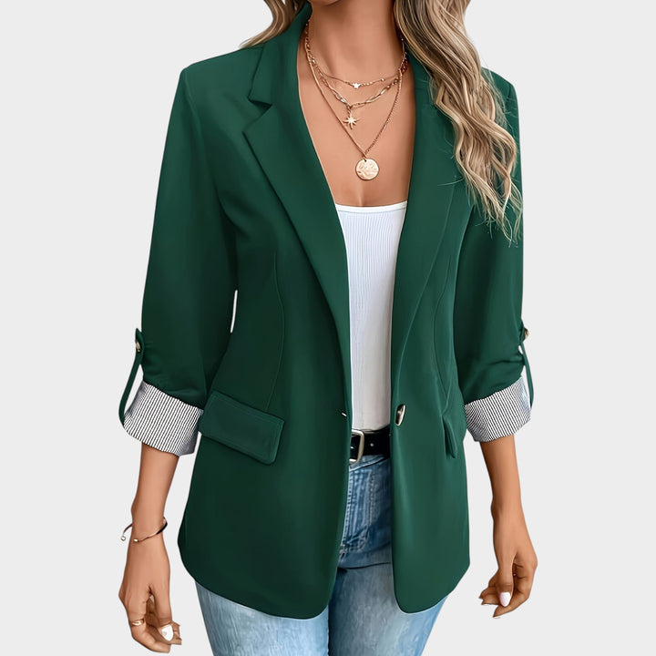 Women’s Blazer Business Tailored Fit Rolled Sleeve
