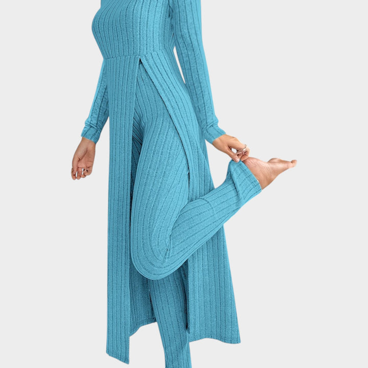 Women’s Matching Set 2 Piece Lounge Set Casual Ribbed Knit