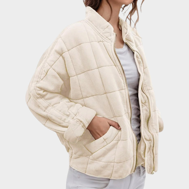 Women’s Quilted Jacket Classic Stitched Design