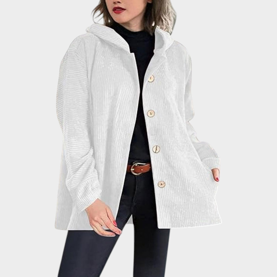 Women’s Corduroy Jacket Loose Fit Fall Outerwear