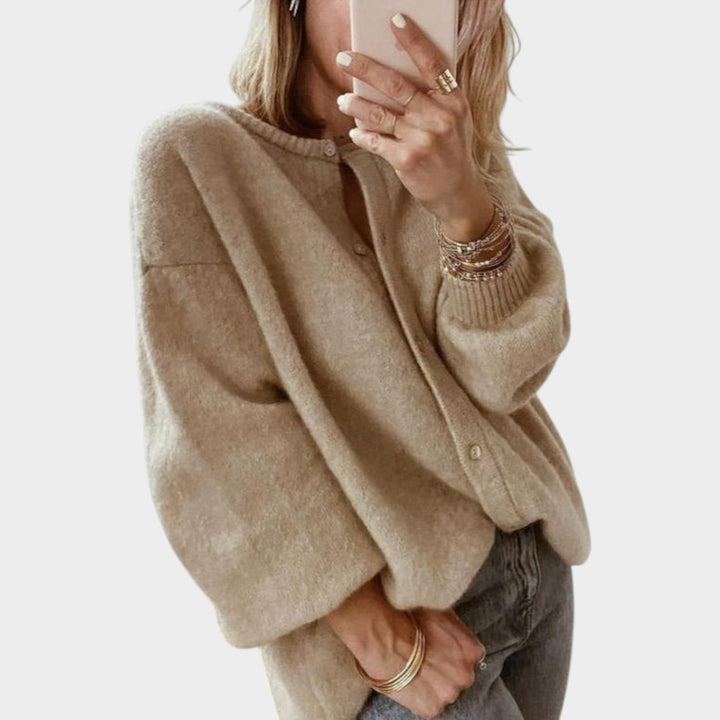 Women’s Knit Cardigan Button Up Long Sleeve