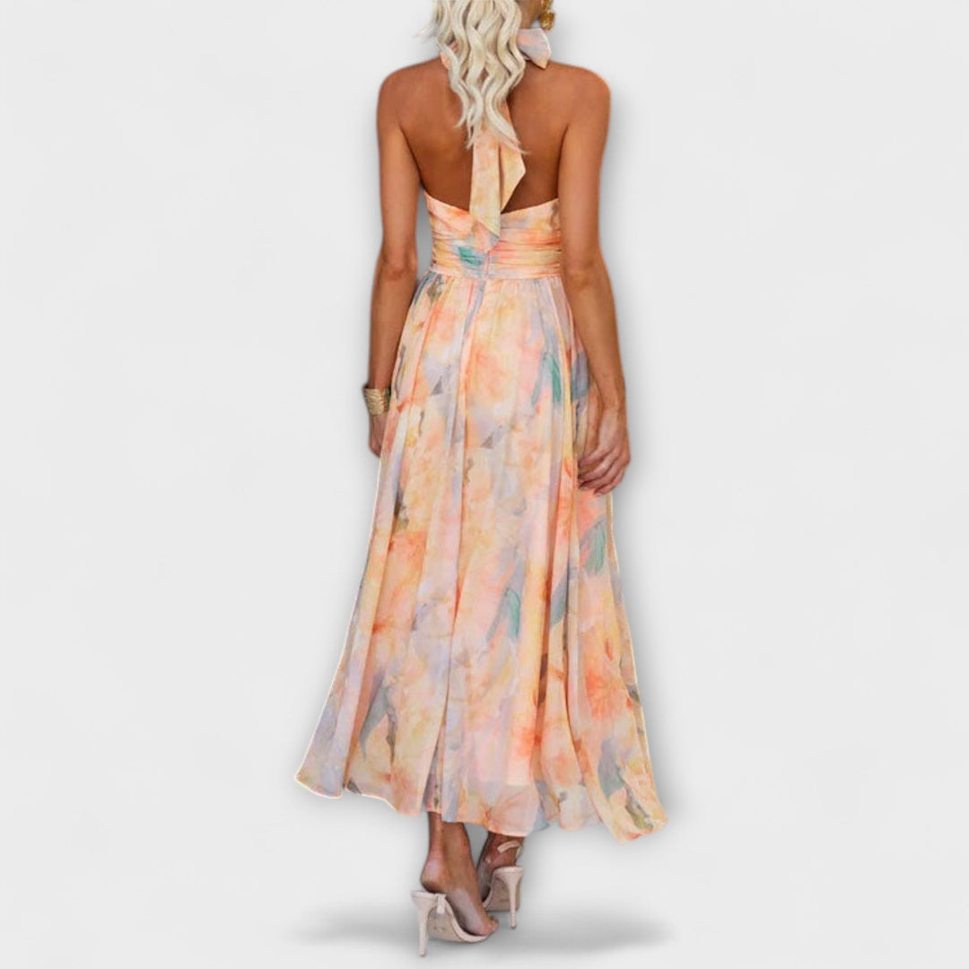 Chiffon Cocktail Maxi Dress