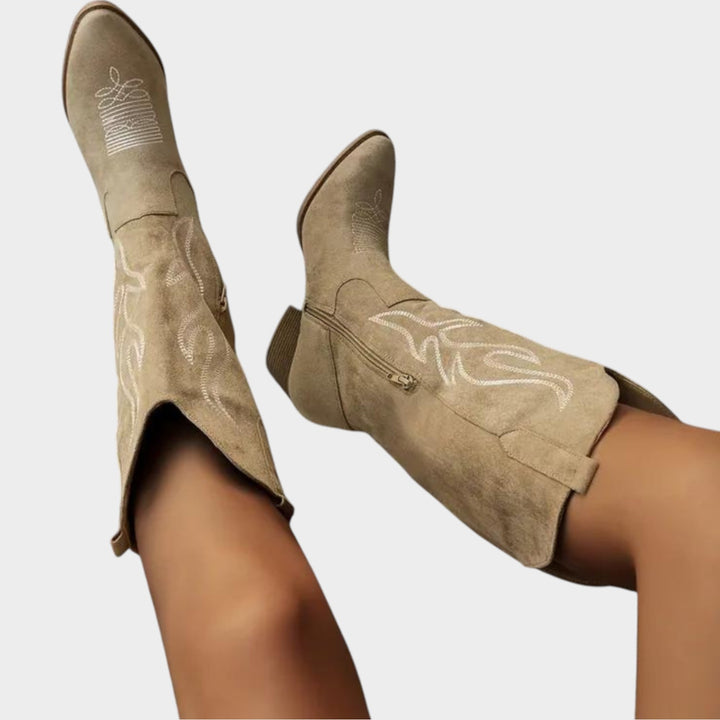 Western Embroidered Cowboy Boots