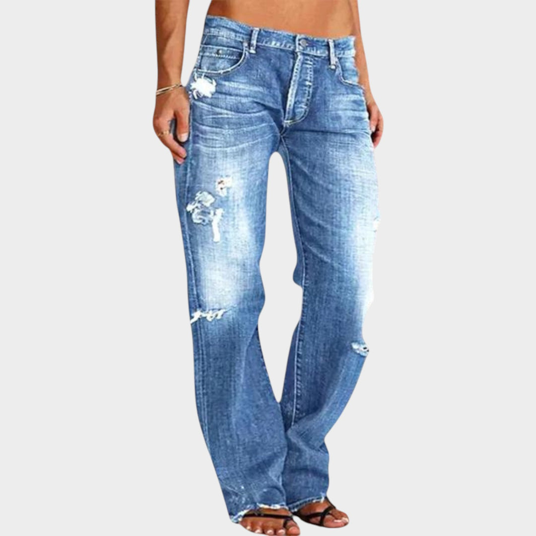 Wide Leg Denim Jeans