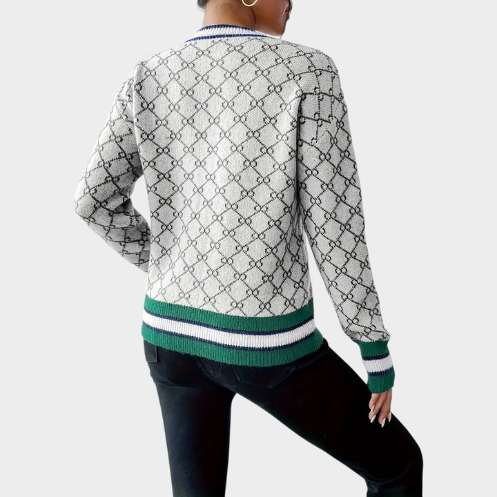 Women’s Knit Sweater Round Neck Ribbed Hem