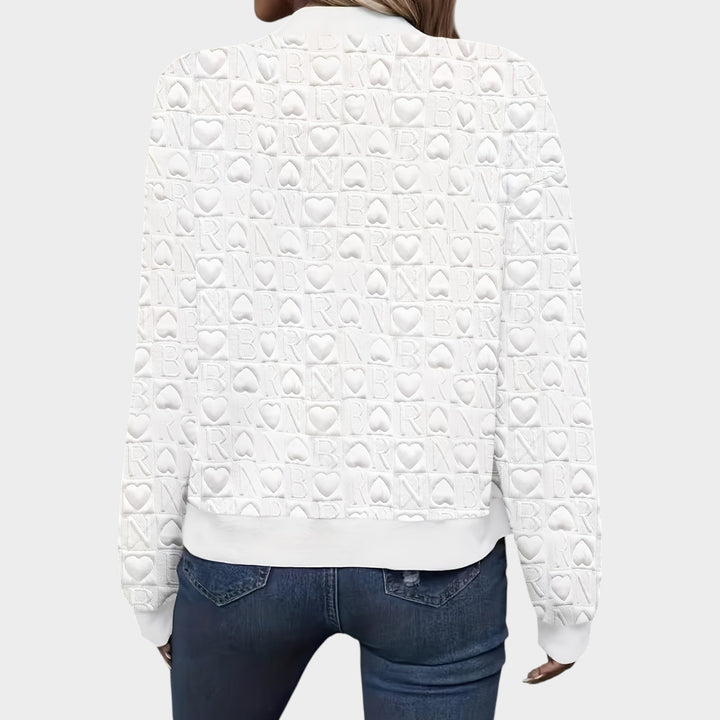 Women’s Bomber Jacket Casual Quilted Zip Up