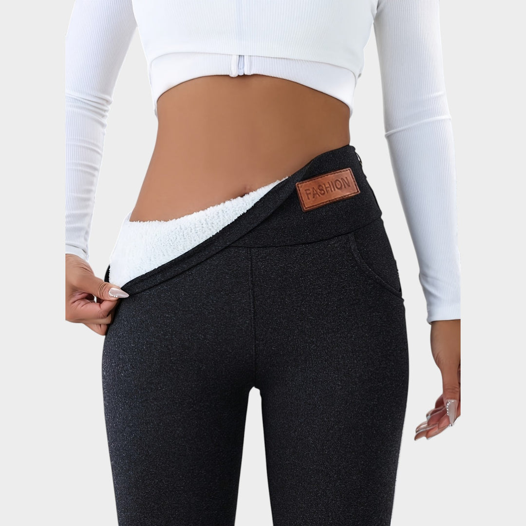 Women’s Thermal Leggings High-Waist Thick Stretch Tummy Control
