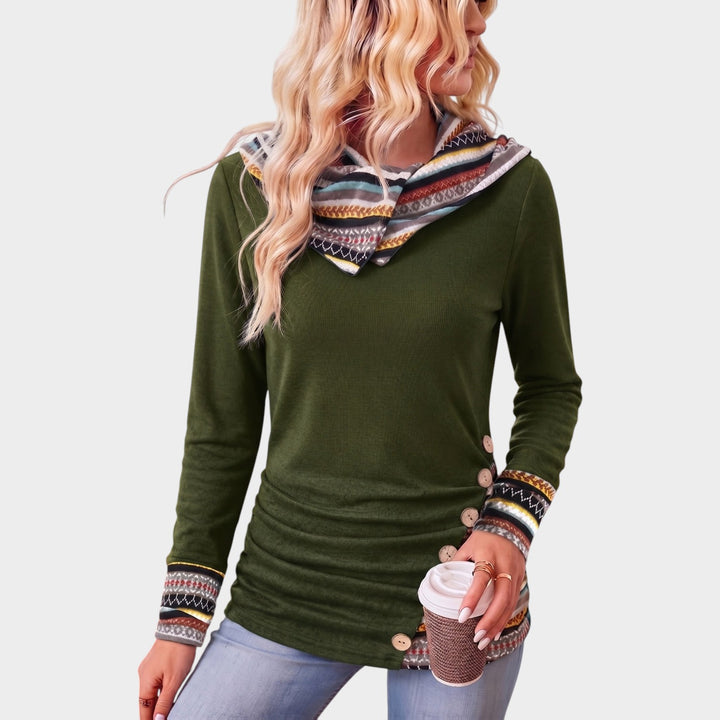 Women’s Button Front Top Long Sleeve Casual Style