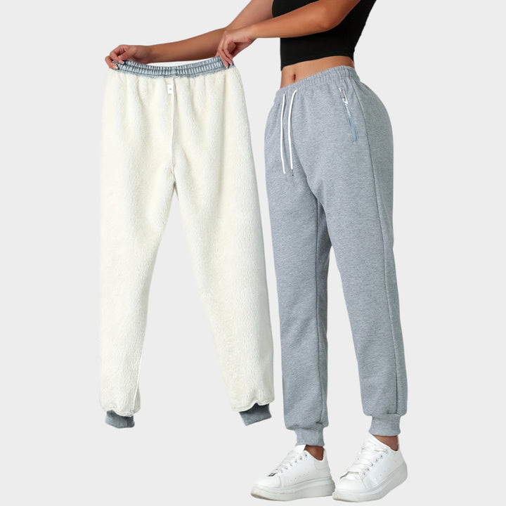 Women’s Thermal Pants Warm Lined Windproof Cuffed Joggers