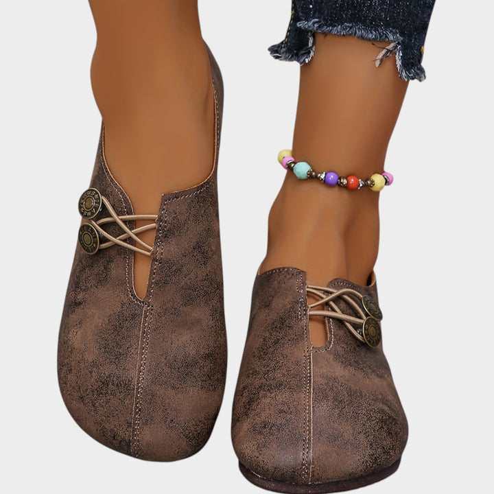Women’s Ballet Flats Round Toe Retro Style