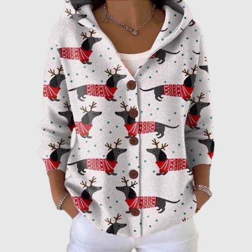 Women’s Knit Cardigan Hooded Jacket Classic Design