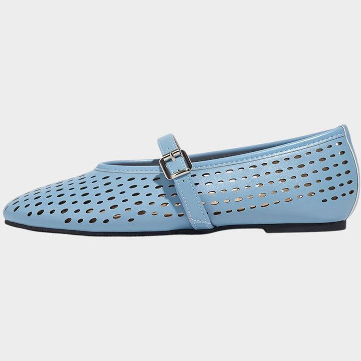 Women’s Ballet Flats Hollow Out Buckle Strap