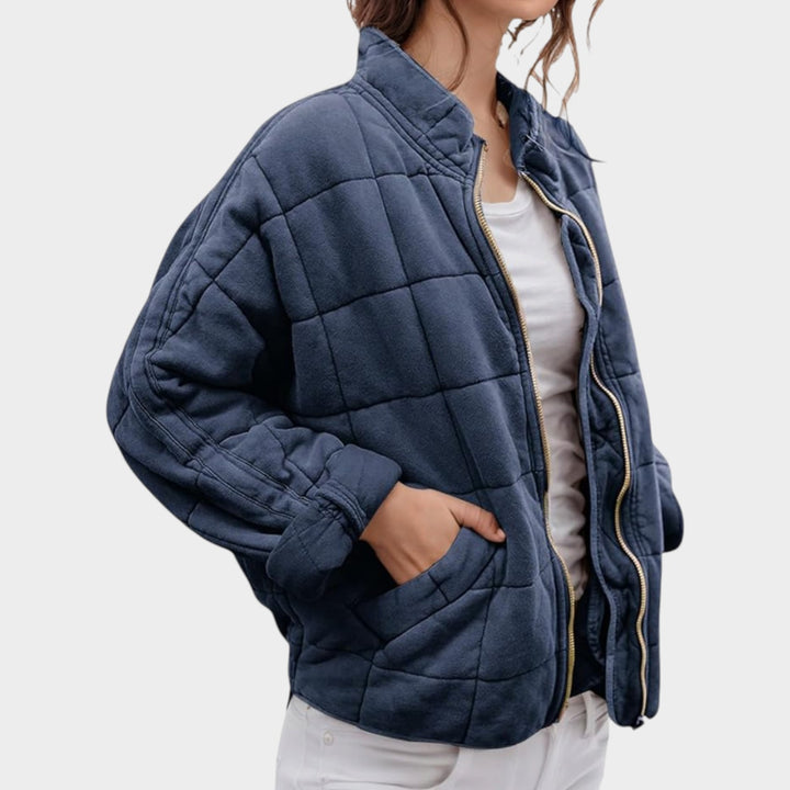 Women’s Quilted Jacket Classic Stitched Design