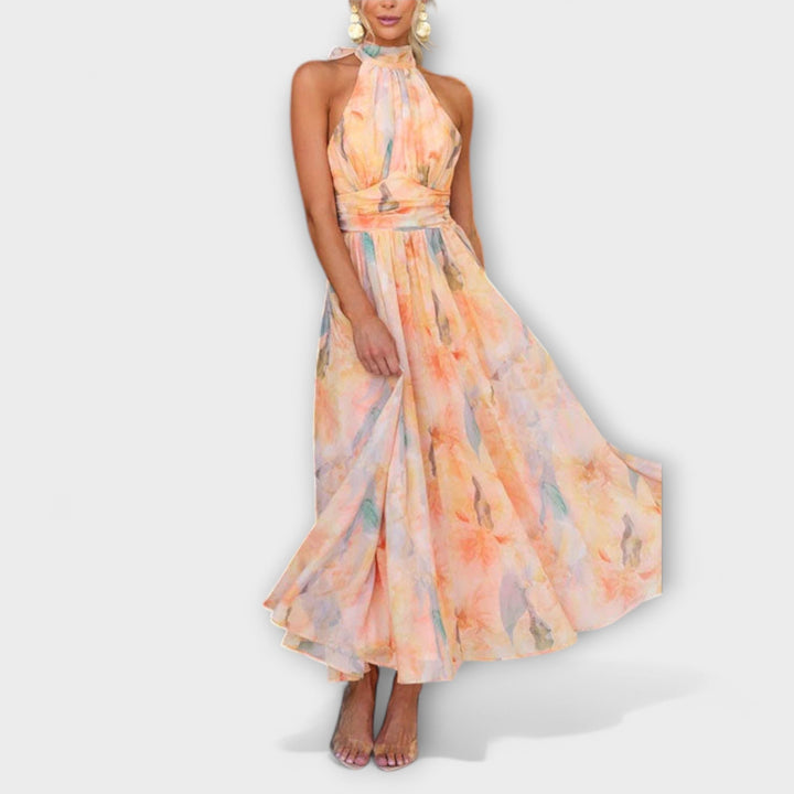 Chiffon Cocktail Maxi Dress