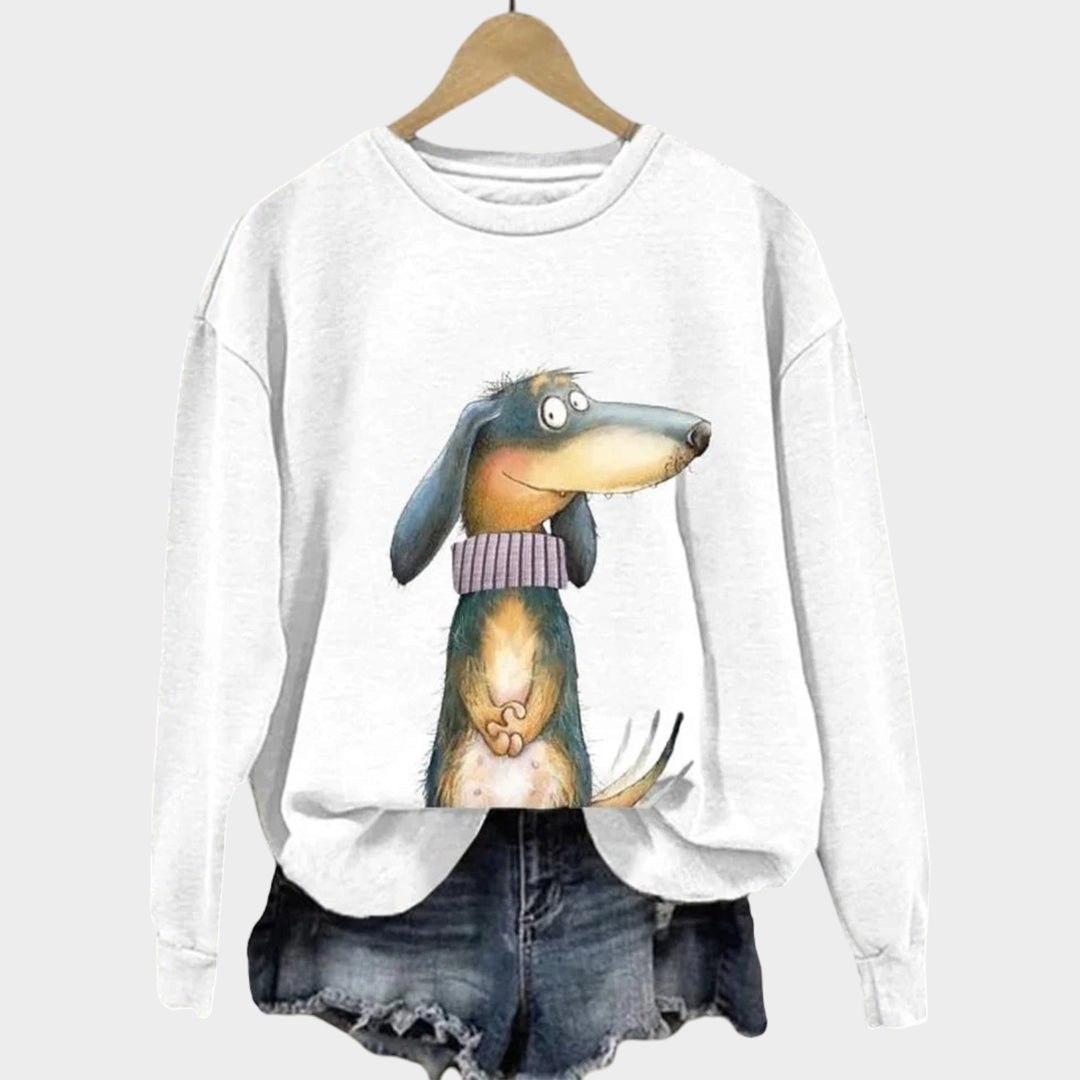 Women’s Crew Neck Sweater Long Sleeve Casual Pullover