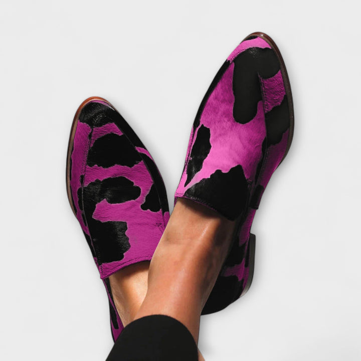 Bold Cow Print  | Orthopedic Loafers
